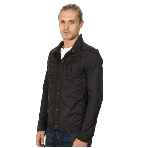 G-Star Raw Filch Overshirt in Myrow Nylon Black - Picture 2 of 6